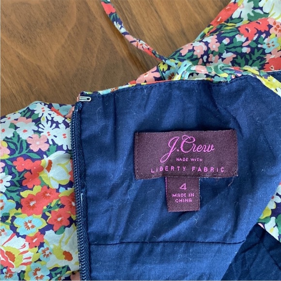 J Crew Lace-up back dress Liberty® Thorpe floral - 4 - Picture 7 of 10